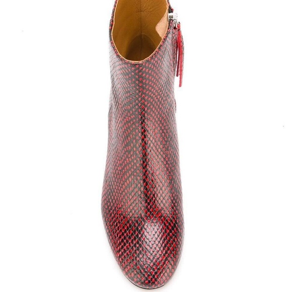 ISABEL MARANT Deyissa Python Leather Ankle Boots - Picture 5 of 5